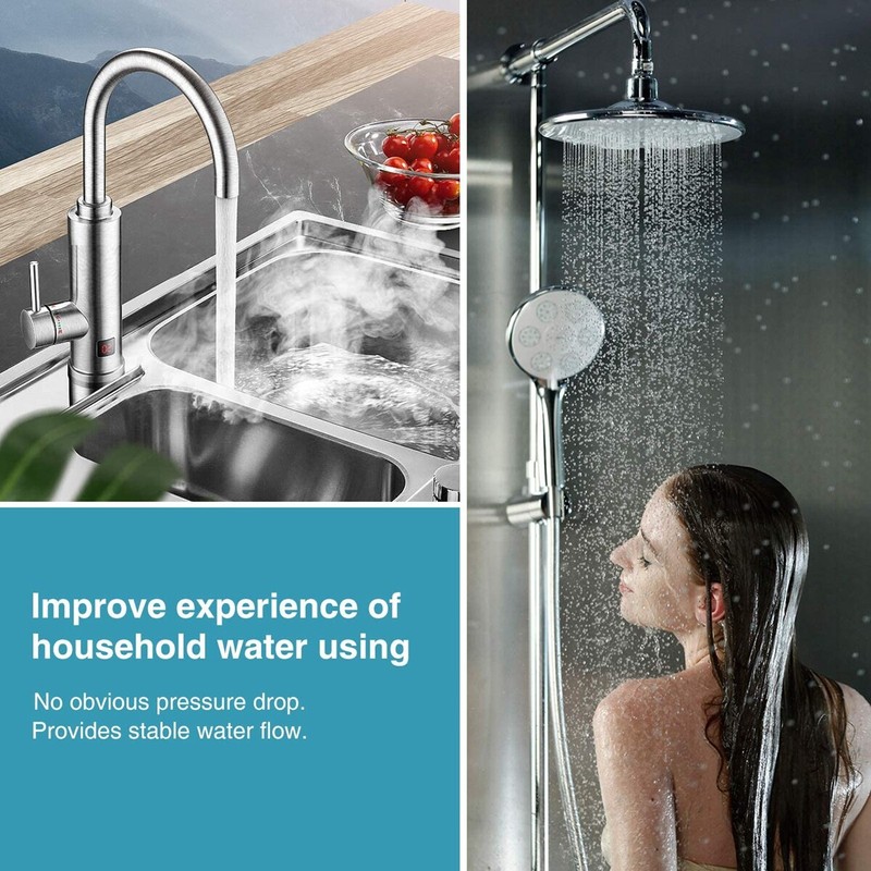 5/20/50 Micron 10"x2.5" Whole House Washable Pleated Sediment Water Filter 6PCS gallery