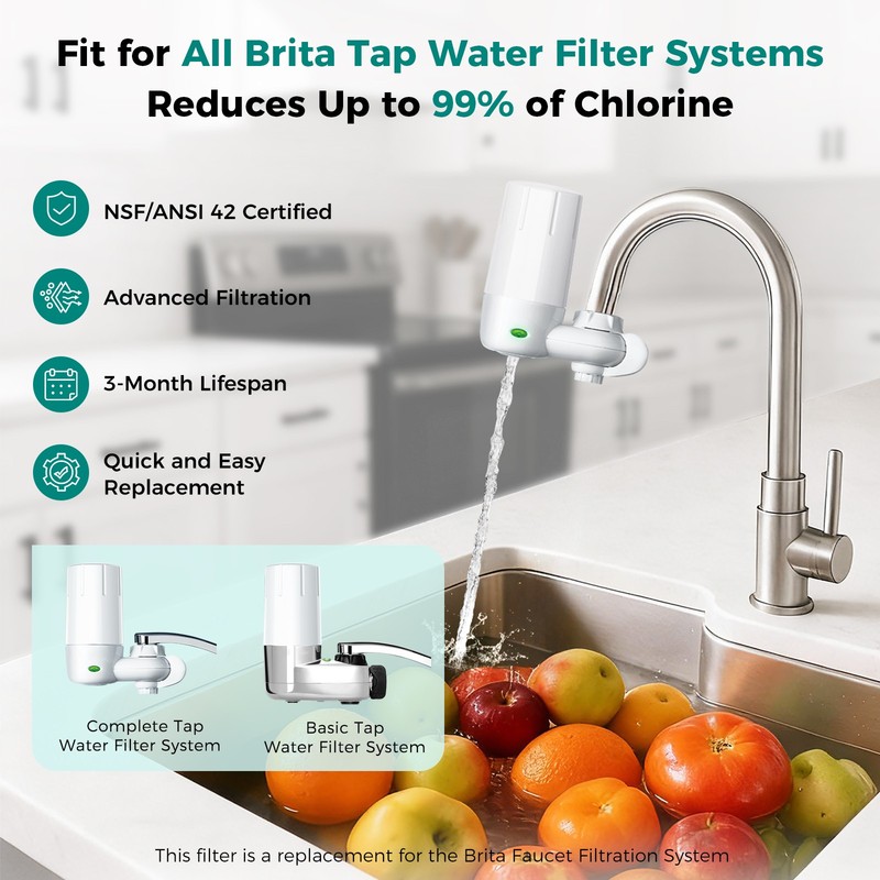 2/4-Pack Water Filter for Brita Faucet Filter 36311, 36312, FF-100, FR-200 NEW gallery