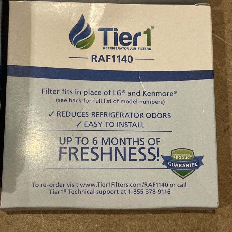 4 Pc Tier1 RWF1052 Refrigerator Water & Air Filter Replacement for LG & Kenmore gallery