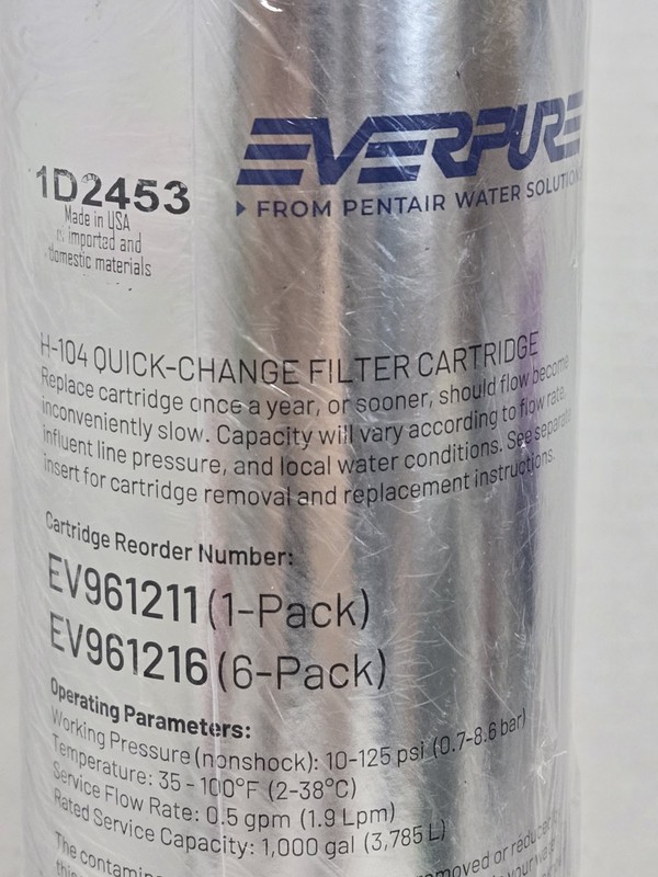 Pentair Everpure H-104 Water Filter Cartridge EV9612-11 gallery