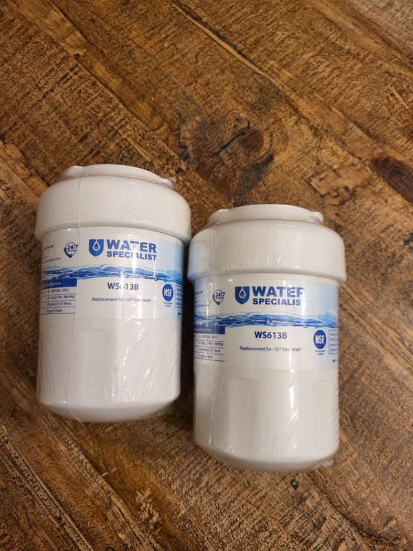 Two 2x Water Specialist WS613B Replacement Filter MWF For GE Refrigerator