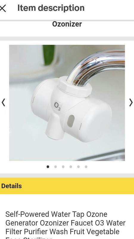 O3 Brand Water Sanitation System! (Attaches Right onto Sink Faucets!!)self power