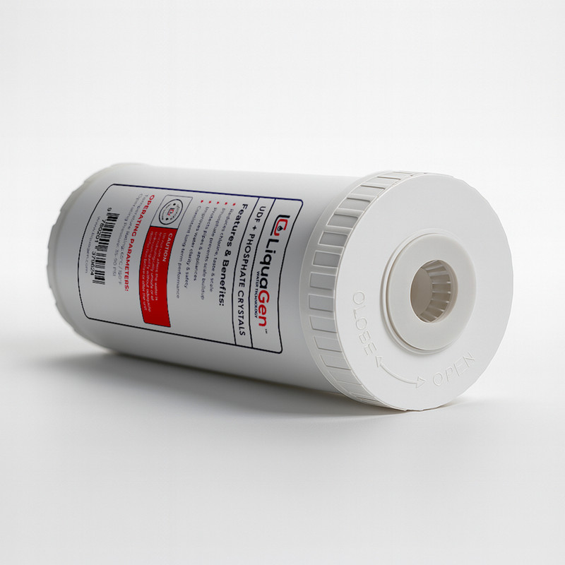 LiquaGen 4.5" x 10" GAC/UDF + Phosphate Crystals Cartridge – Scale Reduction gallery