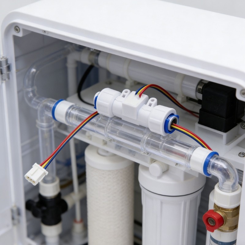 Quick Install Water Flows Gauge For Drink Machines And Purifiers Industrial gallery