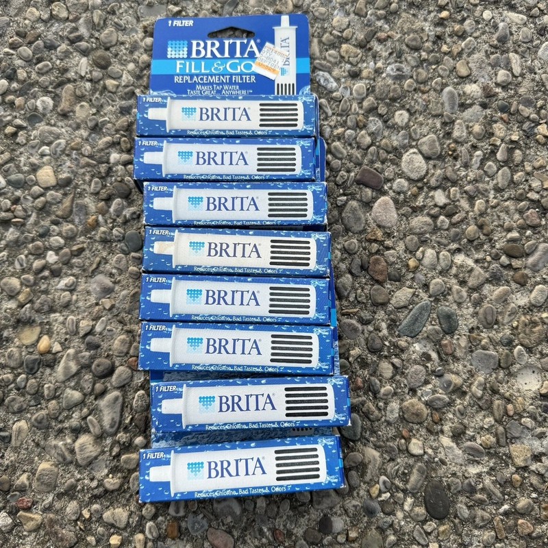 Brita Fill and Go Water Filter Filtration Replacement Filters Water Bottle 8 Pck