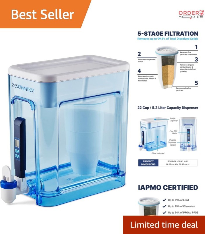 Large Capacity Water Filter Pitcher with Built-in TDS Meter – IAPMO Certified