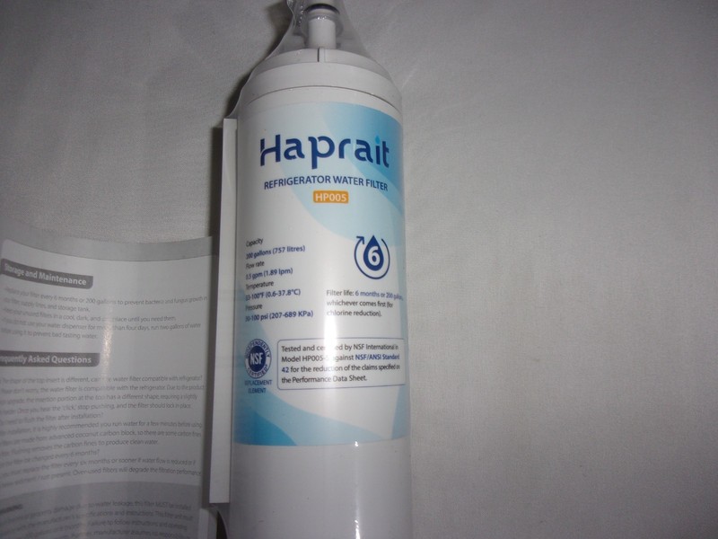 Haprait HP005 Replacement for Refrigerator Water Filter New Sealed gallery