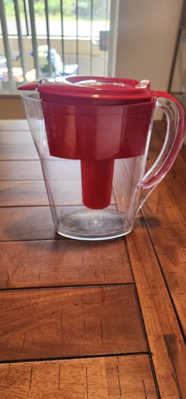 Brita 6-Cup Metro Water Pitcher Dispenser with Standard Water Filter – Red