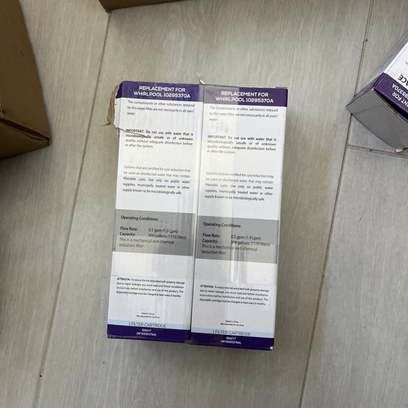 2 Pck Fridge Filter - EDR1RXD1, W10295370A, Filter 1, 46-9081, 46-9930, KAD1RXD1 gallery