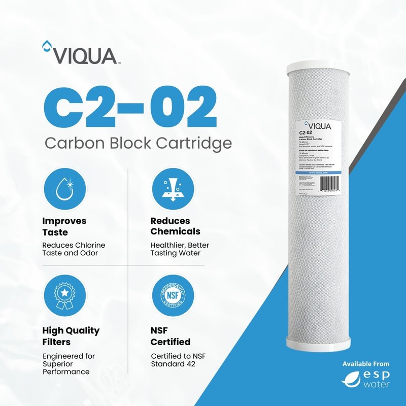 C2-02 Carbon Block Filter 10-Micron 4.5" x 20" or IHS12-D4, IHS22-D4, and IHS... gallery