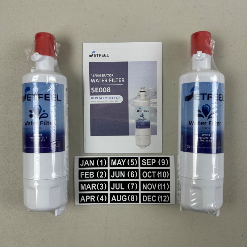 2 PACK Adq360061 Water Filter Replacement for LG Refrigerator Lt700p SE008