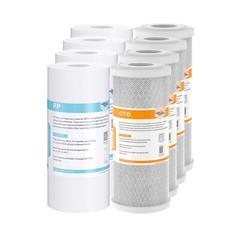 5 Micron 10″ x4.5″ Melt-Blown Sediment CTO Carbon Block Water Filter Whole House