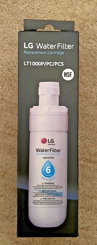 LG Genuine Water Filter LT1000P/PC/PCS Replacement Cartridge