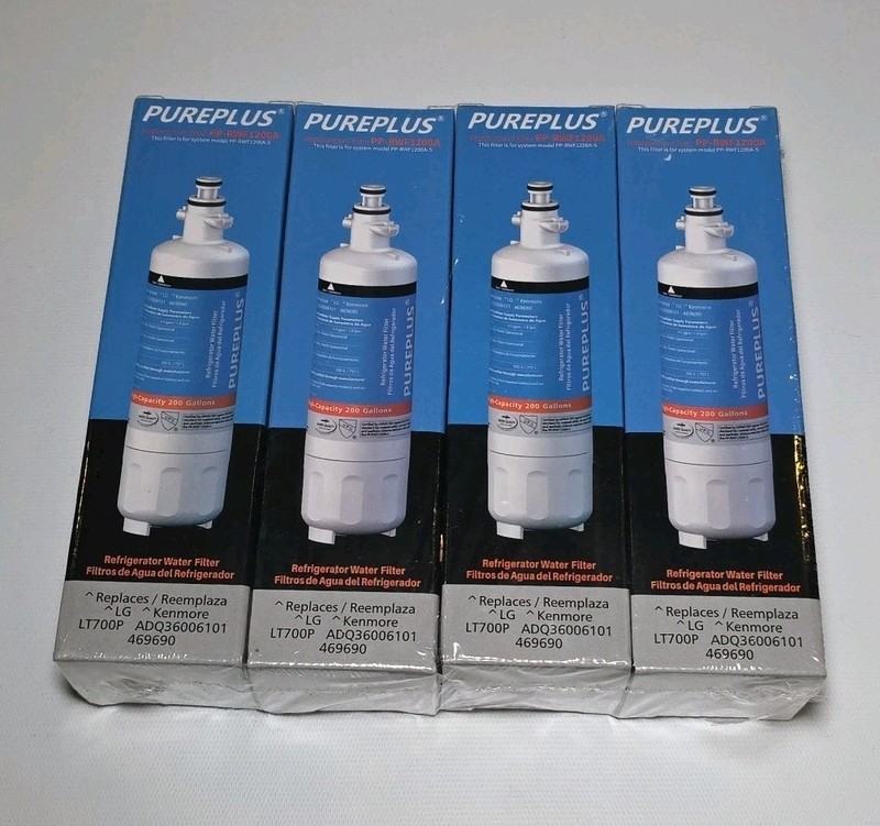 4-pack Of Pureplus Replacement Water Filters PP-RWF1200A For PP-RWF1200A-S New