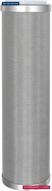 Stainless Steel Cleanable Wire Mesh Filter Cartridge 10″Length,2.5″OD(50 Micron)