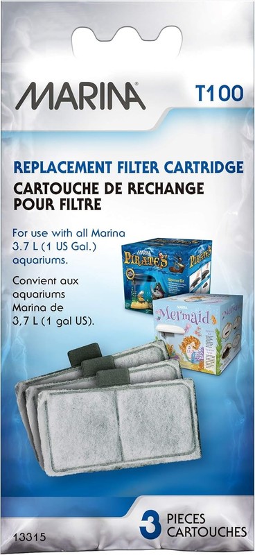 NSF Certified T100 Filter Cartridges 3-Pack for Crystal Clear Aquarium Water gallery