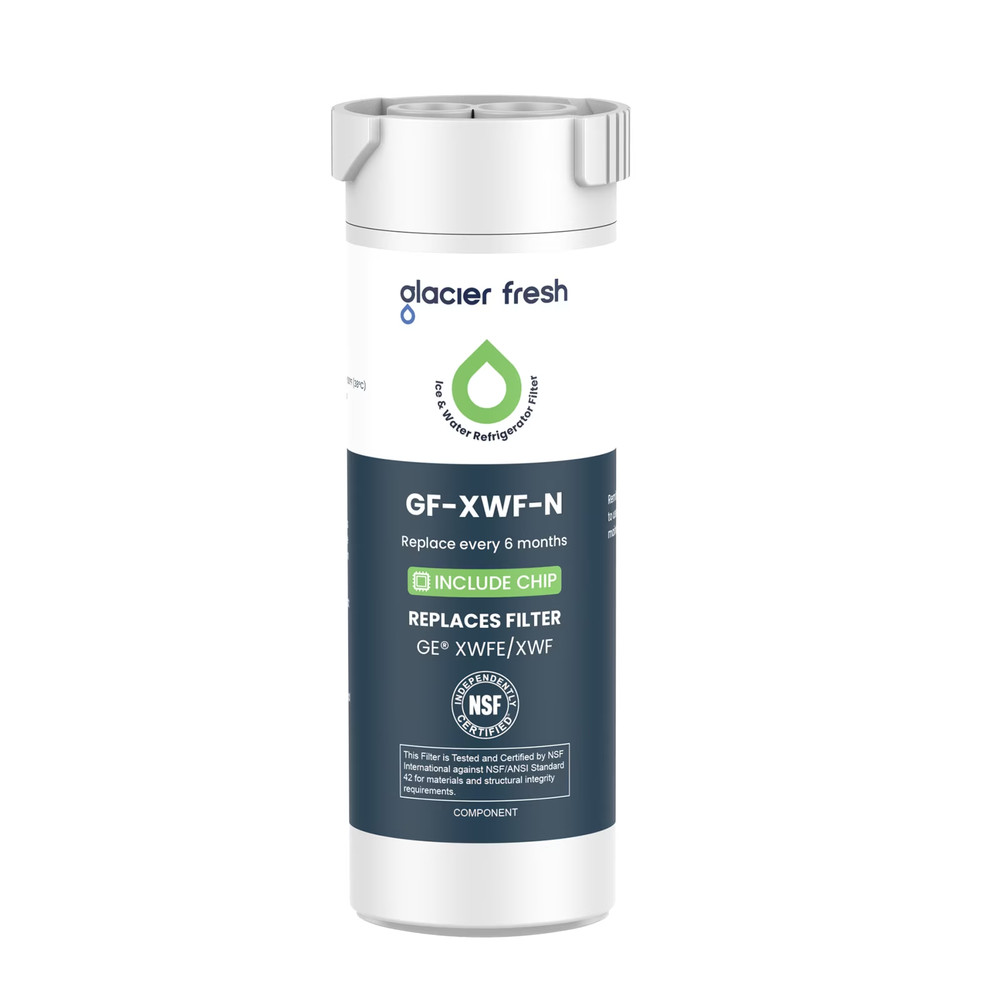 Glacier Fresh XWFE Water Filter Compatible with GE French-door 1 Pack with chip