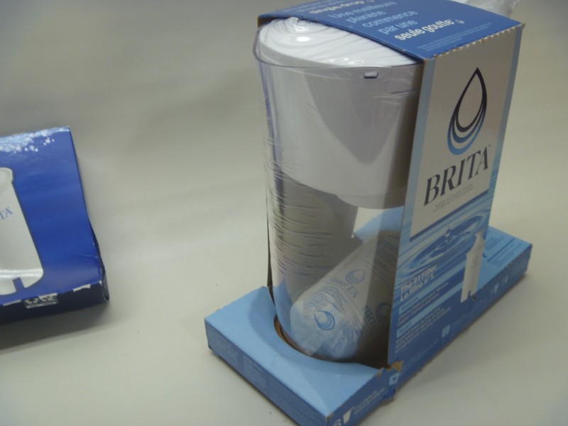 Brita 6 Cup Water Filter Pitcher System + 5 Replacement Filters White/Clear NEW gallery