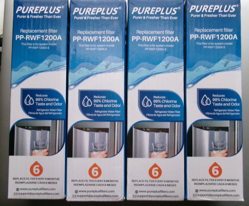 4 PACK PUREPLUS PP-RWF1200A Water Filter for LG Kenmore Elite 9690 ADQ360061