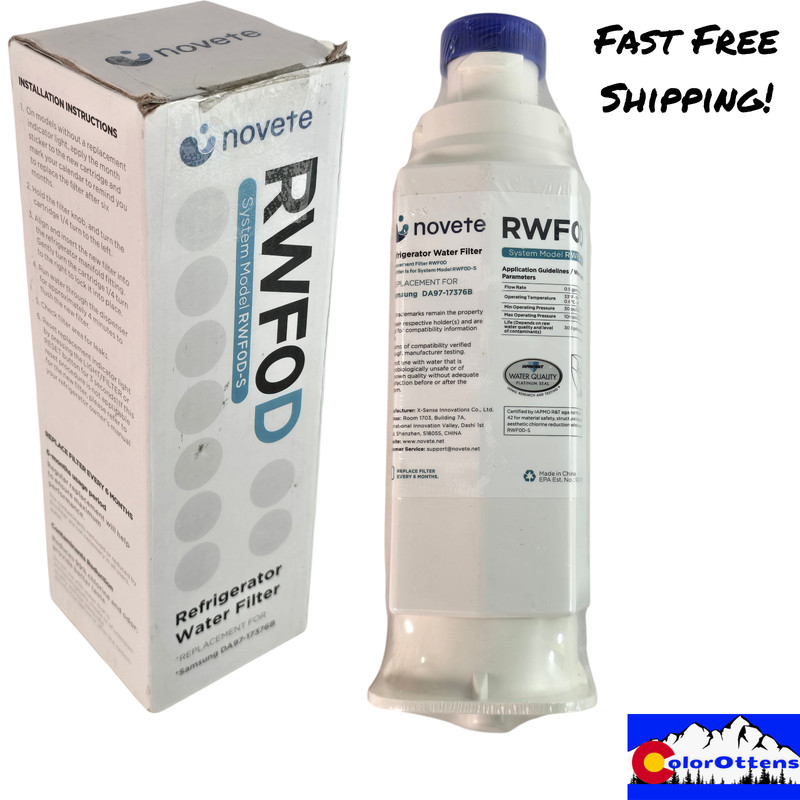 Water Filter For Samsung DA97-17376B HAF-QIN Compatible Replacement Novete RWF0D