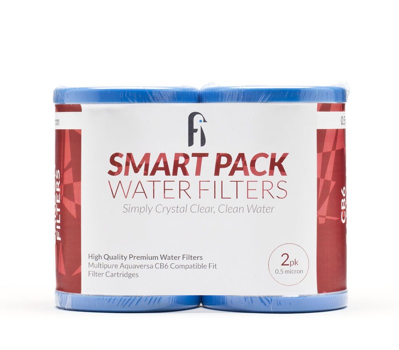 Smart Pack – 2 Pack – CB6 Carbon Block Water Filter Replacement, MP MPC Systems
