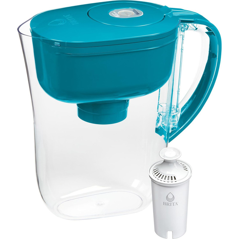 Brita Metro Water Filter Pitcher with Smartlight Change Indicator, Bpa-Free, Rep