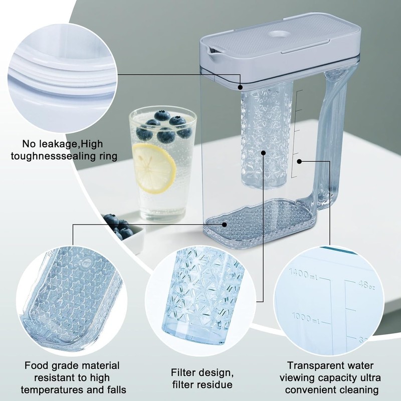 Versatile DA97-17395A Water Pitcher Replacement for Multiple Samsung Fridges gallery