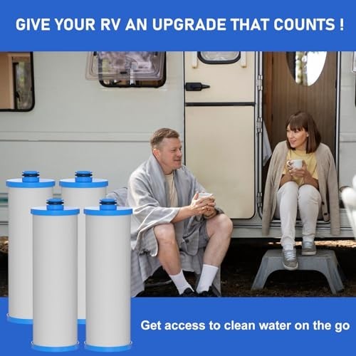 RV Water Filter 2.5x10" Compatible with RCS/FR1 Housing - 4-Pack Replacement gallery