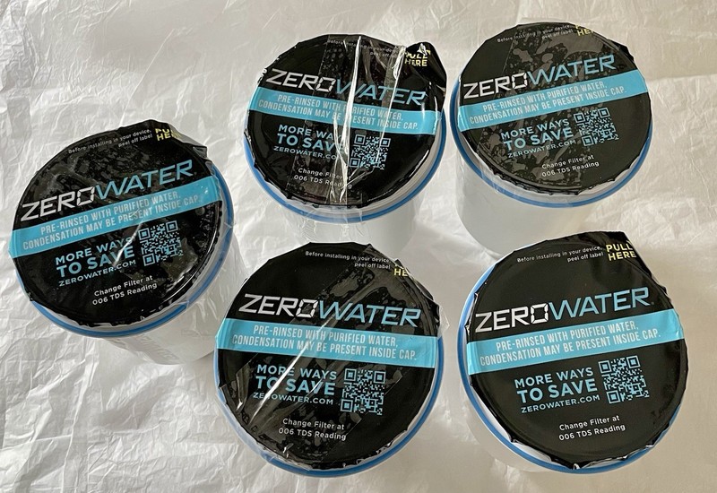 Zero Water 5 Stage Advanced Filtration Replacement Water Filters Five Pack Lot