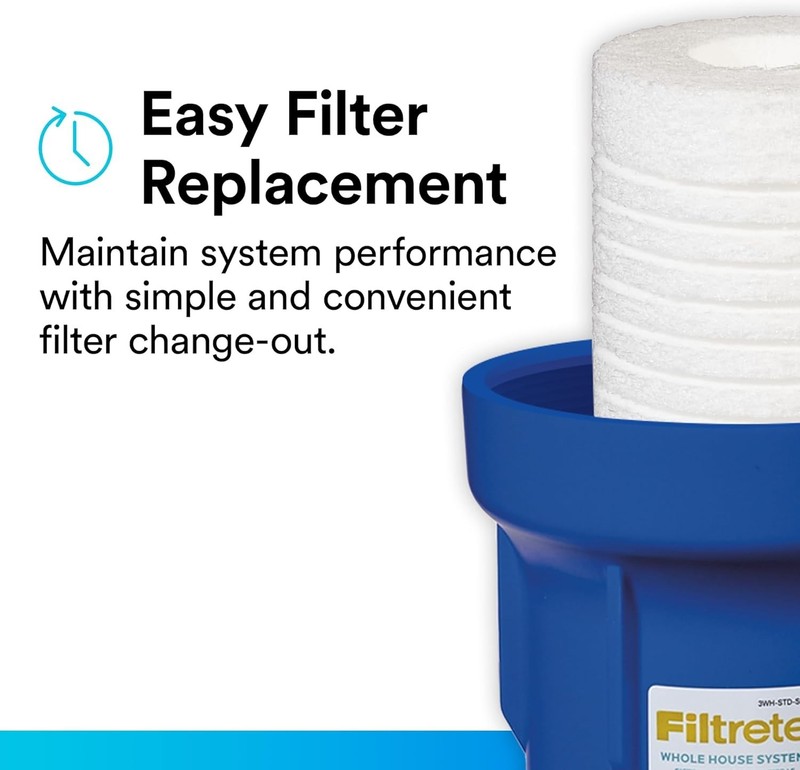 Standard Capacity Whole House Grooved Water Filter, 5 Microns, Universal Filt... gallery