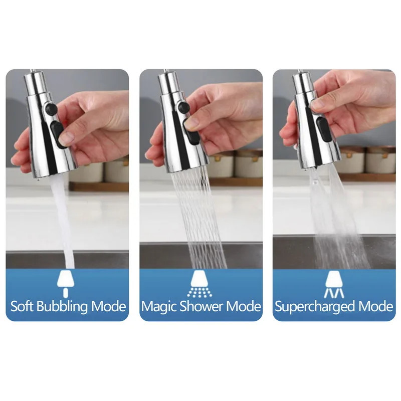 Universal 360 Rotate Kitchen Faucet Extender Aerator Splash Filter Tap gallery