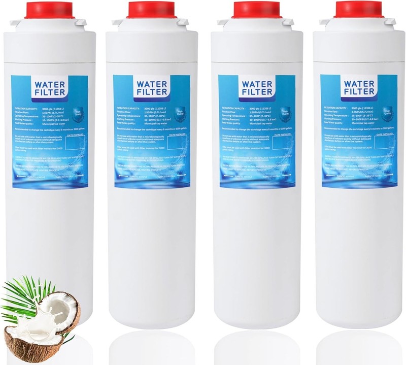 4 Pack-Vorynne Water Filter Compatible with 51300C Bottle Stations Filter