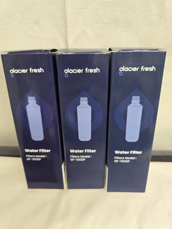 3 Pack Glacier Fresh Refrigerator Water Filter Replacement – GF-1000P-NEW