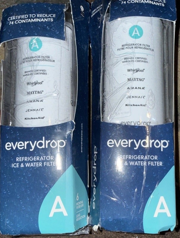 GENUINE EDRARXD1 Ice and Water Refrigerator Filter A Lot Of 2 gallery