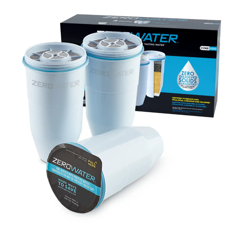 3 pack zerowater 5 stage replacement filters zr-003