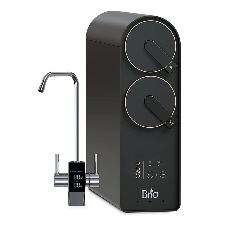 Brio Reverse Osmosis Water Filtration System, 700 GPD, 2:1 Pure to Drain