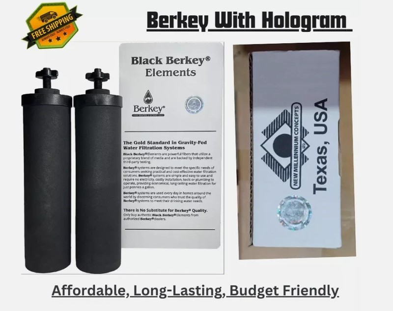 Berkey Black BB9-2 Water replacement Filters For Berkey Water System USA Stock gallery