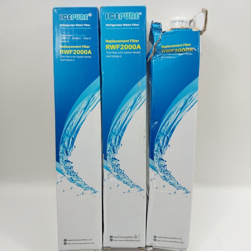 3 Pack ICEPURE RWF2000A Refrigerator Water Replacement Filter - Free Shipping gallery