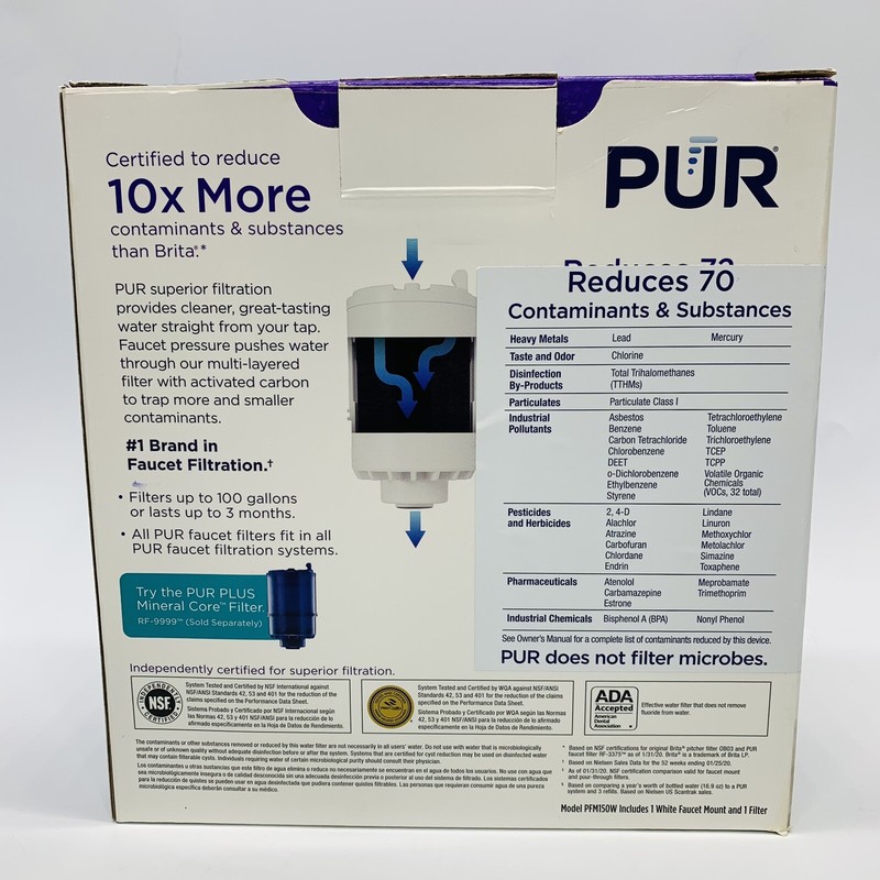 PUR MAX.ION PFM150W Removes 99% Lead Reduces Chlorine ** BRAND NEW ** (K) gallery