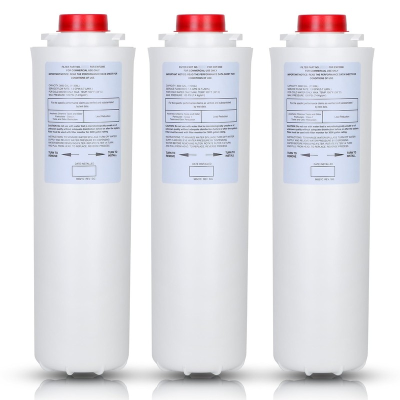 3-Pack 51300C Water Filter Replacement for EzH2O Bottle Station ERF750 EWF3000