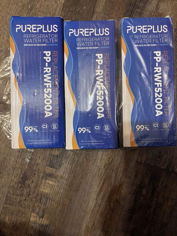 3 PACK PUREPLUS PP-RWF5200A Water Filter Replacement GE XWF Refrigerator New