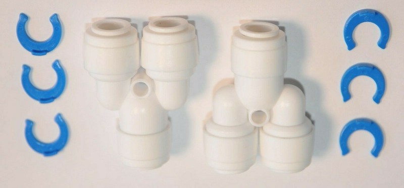 ¼” 3 TREE WAY UNION TEE TUBE QUICK PUSH CONNECT RO REVERSE OSMOSIS WATER FILTER gallery