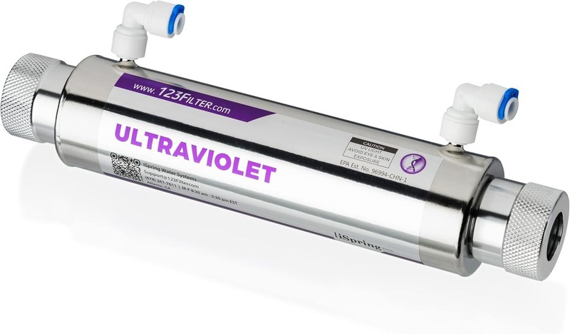 iSpring UVF11A Ultraviolet Light Water Filter w/Smart Flow Control Switch #S013