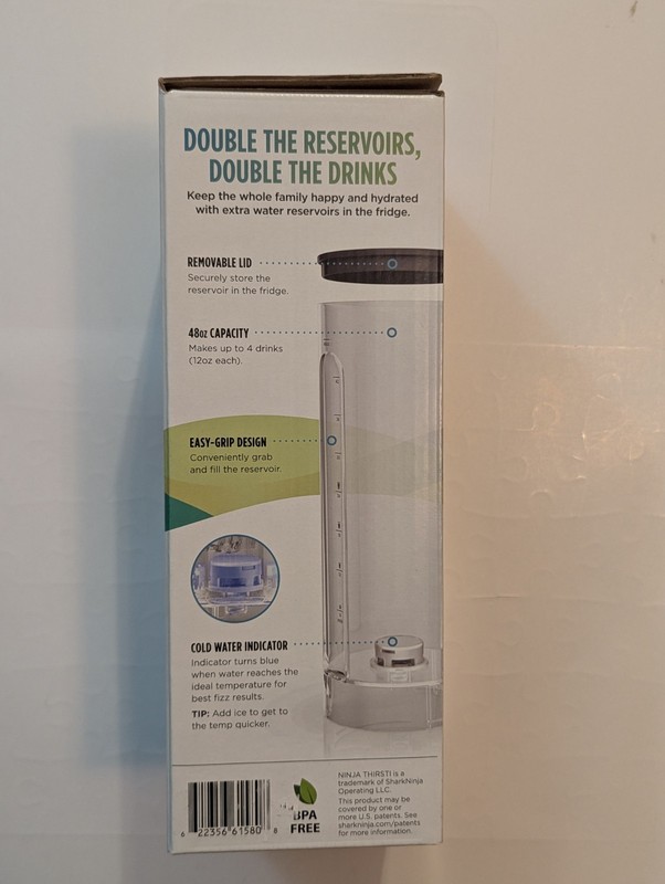 Ninja Thirsti 48oz Water Reservoir With Cold Water Indicator Brand New gallery