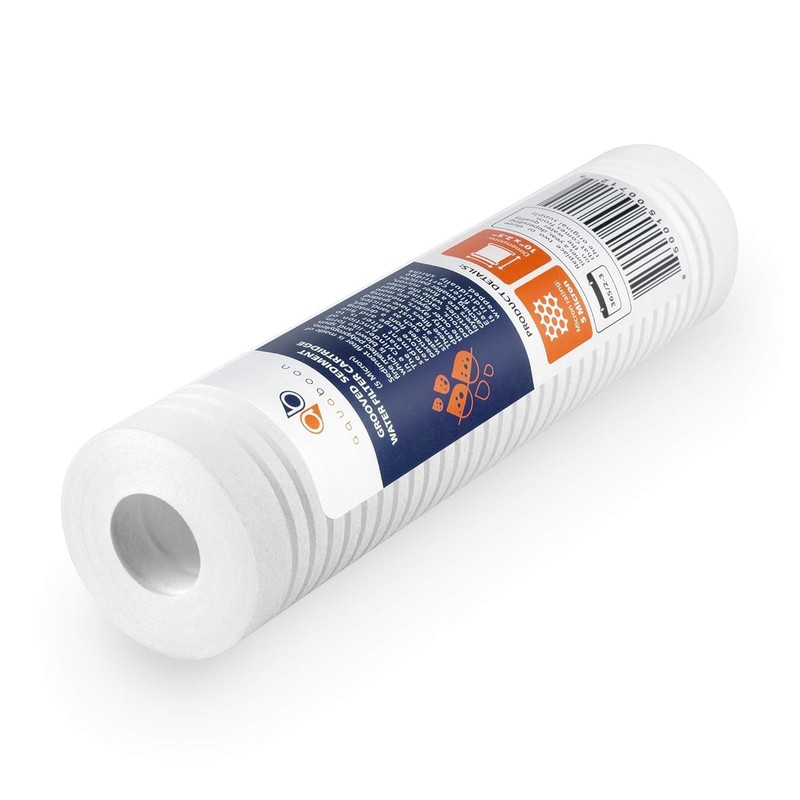 Aquaboon 5 Micron 10x2.5 Grooved Sediment Whole House Water Filter Replacement gallery