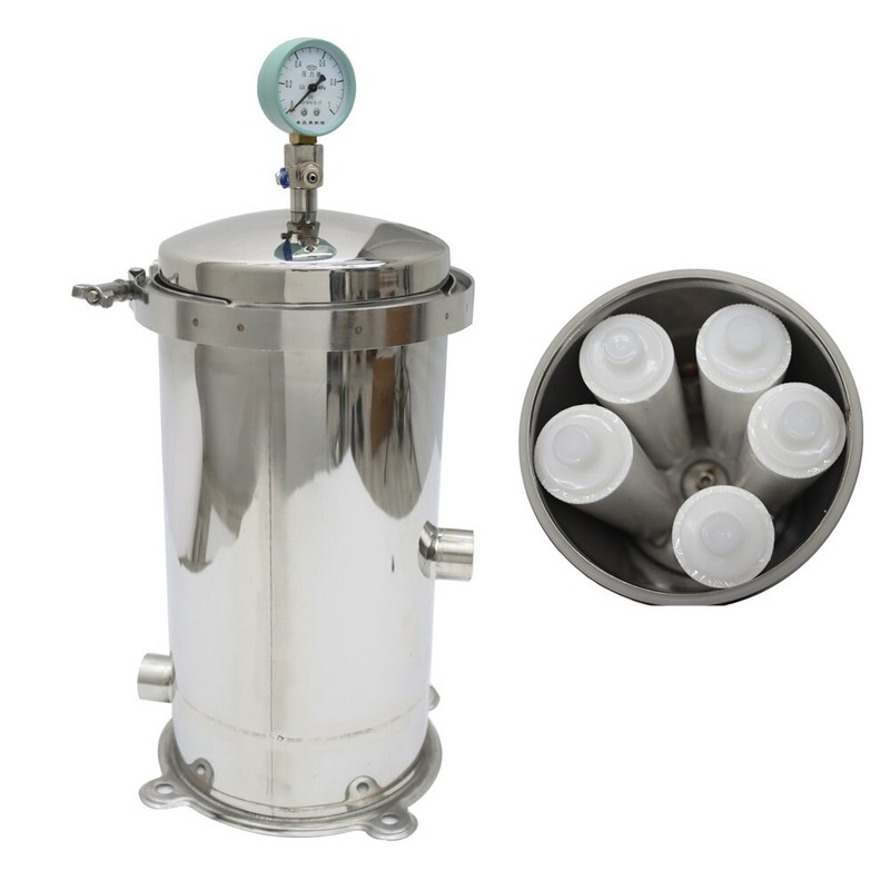 10 » Stainless Steel Water Filter PP Cotton Filter Element 1″ In/outlet 3-4T/H