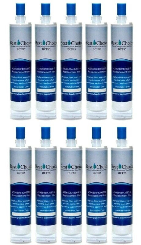 10X For Whirlpool EDR5RXD1 4396508 4396510 W10186668 Refrigerator Water Filter 5