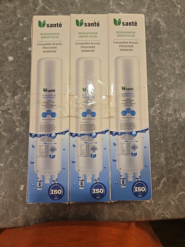 Sante 3 Pack Replacement Refrigerator Water Filter for Kenmore 469999