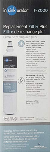 InSinkErator F2000 Replacement Water Filter Cartridge 1 Pack for Better Tasti... gallery