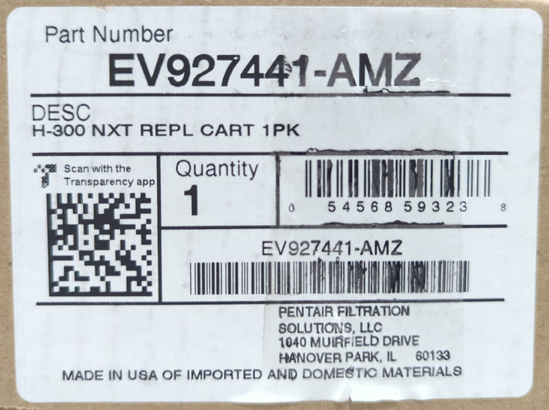 Pentair EV927441 Everpure Quick-Change Filter Cartridge